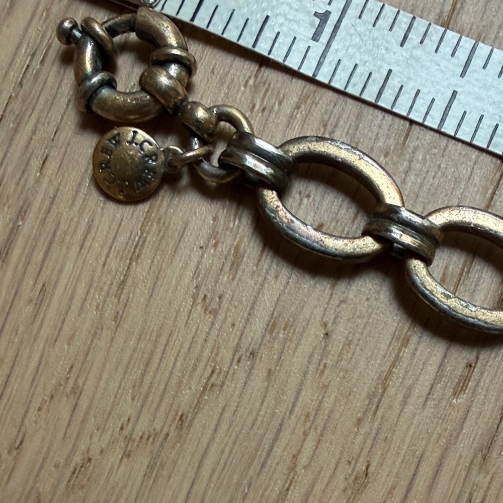 J Crew Elegant Cream and Gold Fan-Link Statement Necklace - Picture 5 of 5